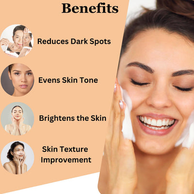 Dermistry 1% Kojic Acid Instant Pigmentation D De Tan Dark Spots Removal Skin Lightening Brightening Glowing Fairness Face Wash For Men Women - 100ml
