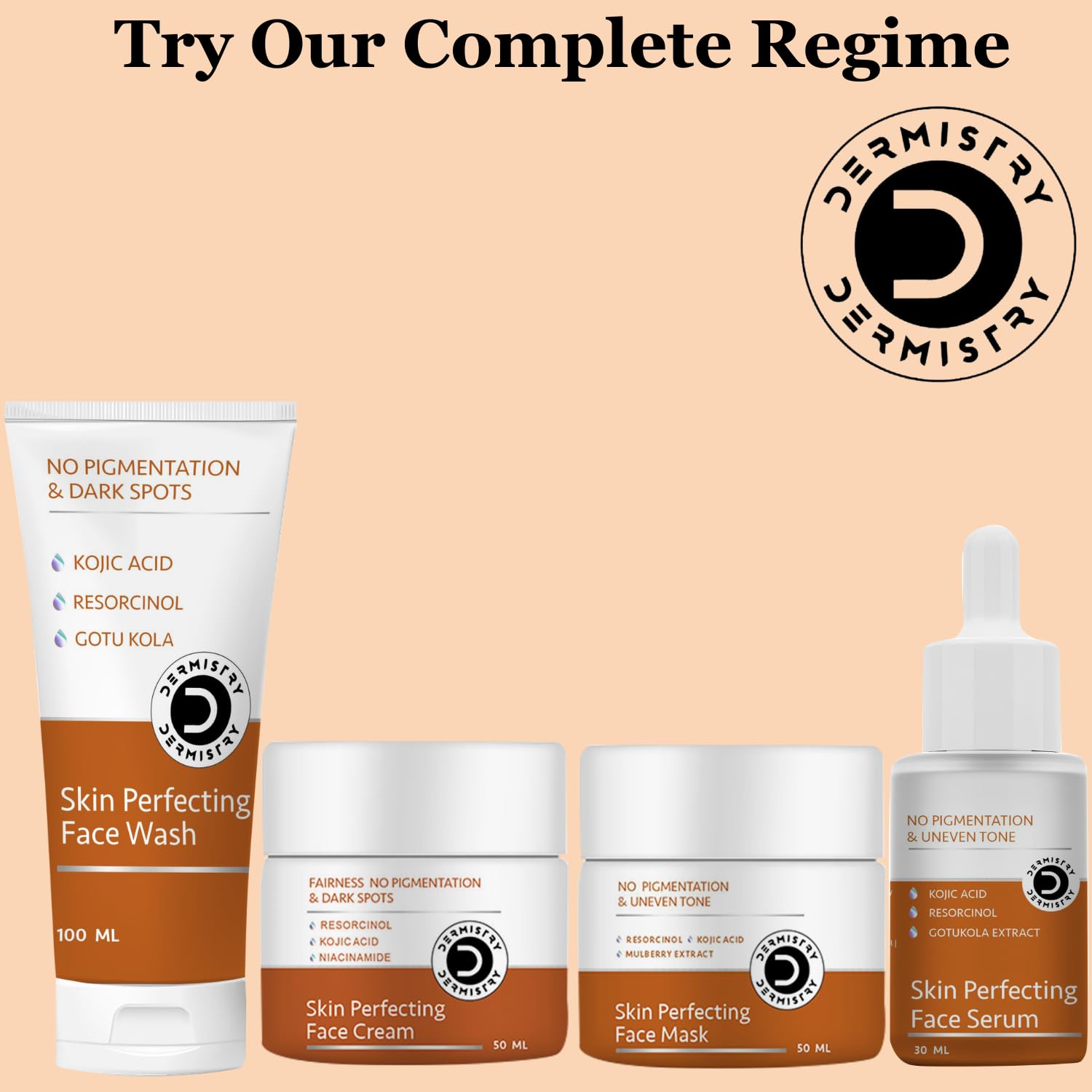 Dermistry Kojic Acid Niacinamide Pigmentation Dark Spots D De Tan Removal Skin Lightening Brightening Glowing Fairness Face Cream For Men & Women - 50ml