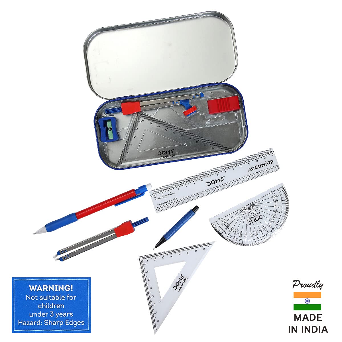 Doms Accumate Mathematical Drawing Instrument Geometry Box