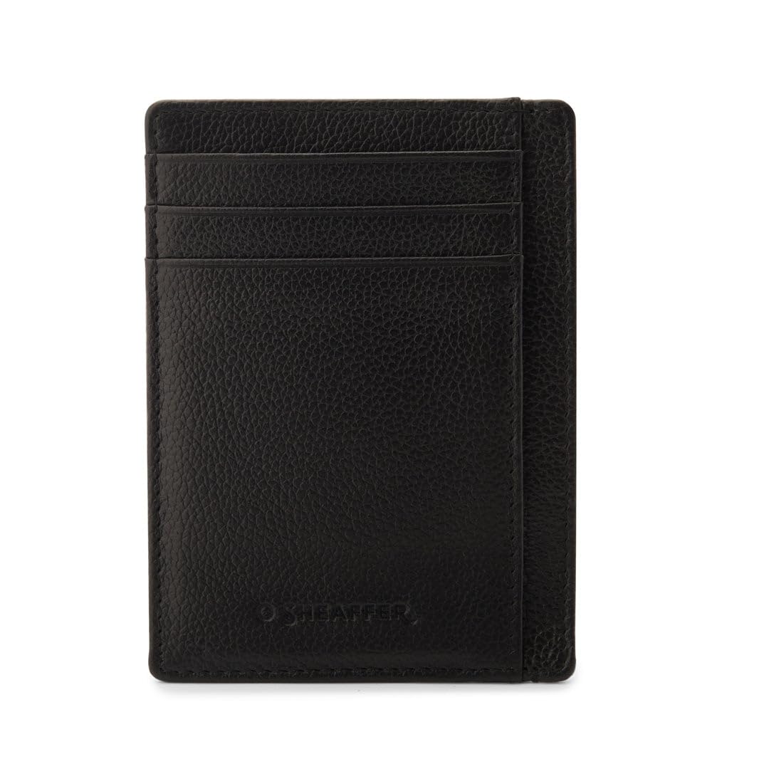 Sheaffer Gift Set 300 Ballpoint Pen with Credit Card Holder Glossy Black with Gold Trims | Pen Set for Gift