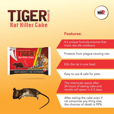 MMR Making Marvelous Home Biscuit Rat Killer Rodent Control Cake (25gm, 12 piece) - Green