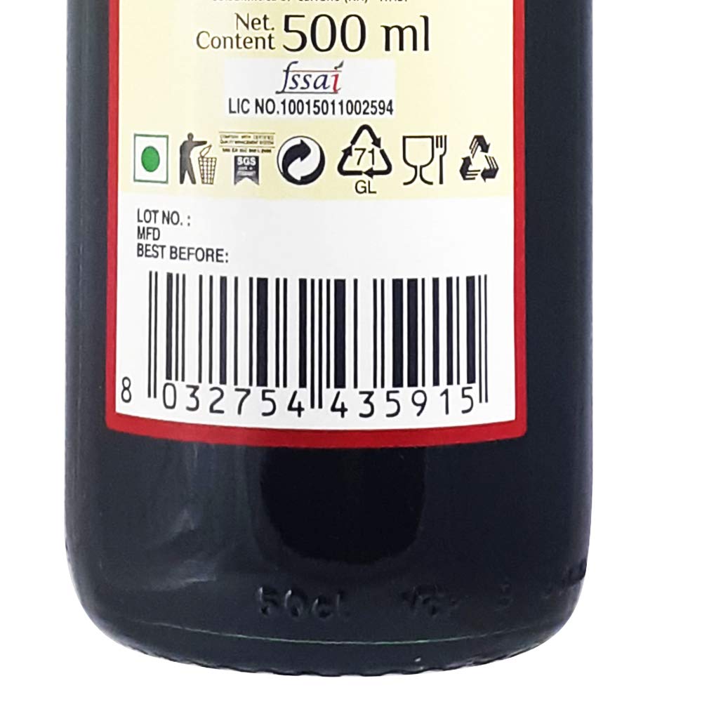 De Nigris Balsamic Vinegar, 500ml, Product of Italy