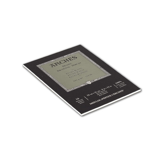 Arches Drawing 180 GSM Cold Pressed Extra White 23 x 31 cm Paper Pad, 16 Sheets