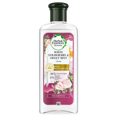 Herbal Essences White Strawberry & Sweet Mint SHAMPOO- For Cleansing and Volume - No Paraben, No Colorants, 240 ML