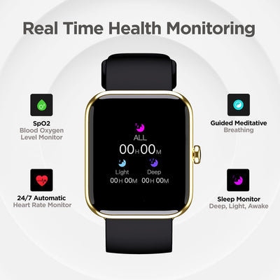 boAt Xtend Smart Watch with Alexa Built-in, 1.69” HD Display, Multiple Watch Faces, Stress Monitor, Heart & SpO2 Monitoring, 14 Sports Modes, Sleep Monitor, 5 ATM & 7 Days Battery(Pitch Black)