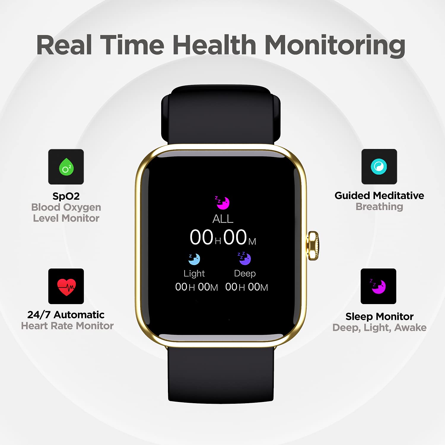 boAt Xtend Smart Watch with Alexa Built-in, 1.69” HD Display, Multiple Watch Faces, Stress Monitor, Heart & SpO2 Monitoring, 14 Sports Modes, Sleep Monitor, 5 ATM & 7 Days Battery(Pitch Black)