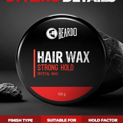4x Beardo Stronghold Hair Wax For Men, 100 gm each - Pack of 4