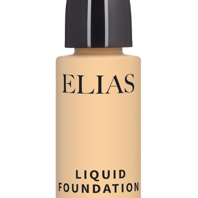 ELIAS Liquid Foundation - 30 ml Water Resistant Lasts Up to 10 Hrs Super Matte Cashew Fair, Golden undertone Full Coverage Long Wear Illuminating (Netural & Warm)