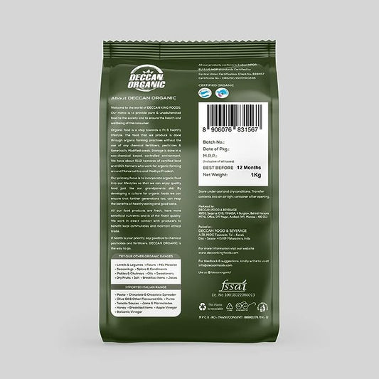 Deccan Organic WADA KOLAM RICE 1 kg, White