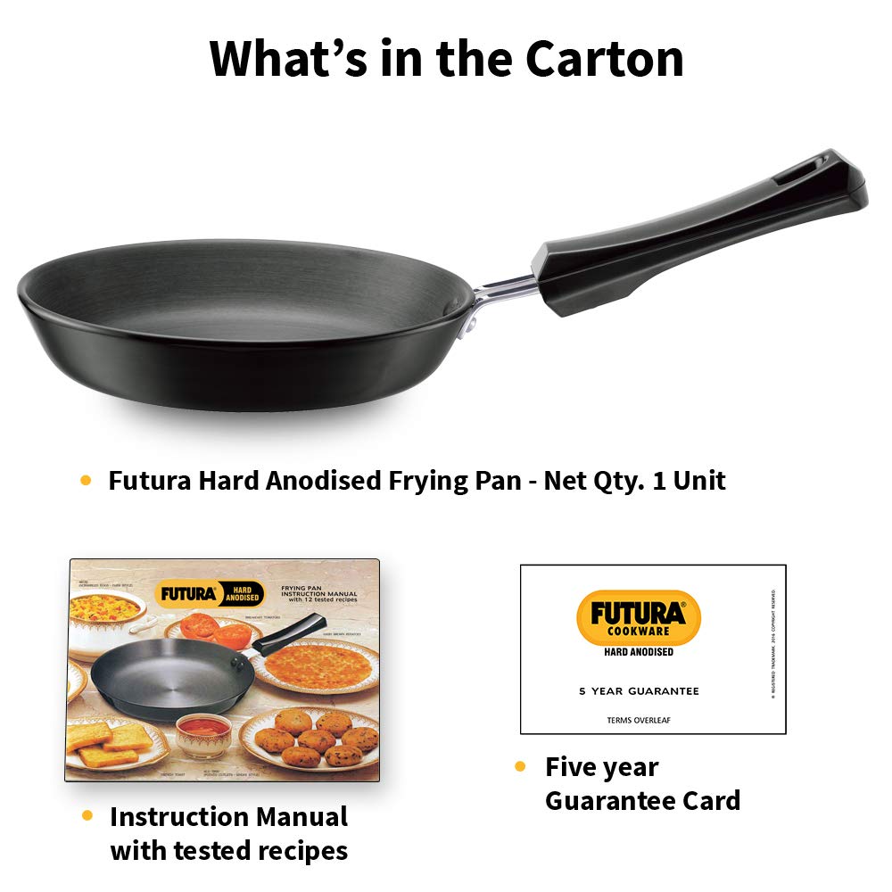Hawkins Futura 18 cm Frying Pan, Hard Anodised Fry Pan, Small Frying Pan