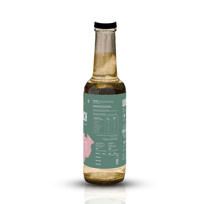 SBOOCH - Indian Sparkling Kombucha Tea | Rice & Pandan Flavor |275ml Pack of 6| Gut-Friendly Beverage | Antioxidant-Rich Zero Preservatives | Alcohol-Free Fermented Tea | Vegan & Gluten-Free