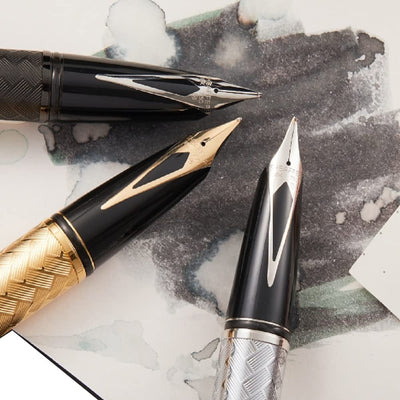 Sheaffer Gift 100 Glossy Blue Fountain pen with Chrome Plated Trim | Fountain Pen Medium Nib | Pen Set for Gift