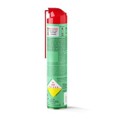 Baygon Max Cockroach Killer Spray, 625ml | Kills Diarrhea and Typhoid Spreading Cockroaches | 360 Degree Deep-Reach MaxiWand | Lasts Up To 4 Weeks