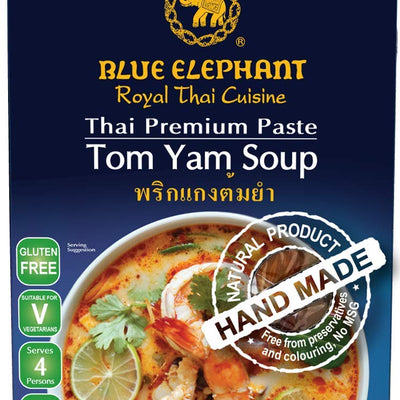 4x Blue Elephant Tom Yam Soup Paste, 70 g each - Pack of 4