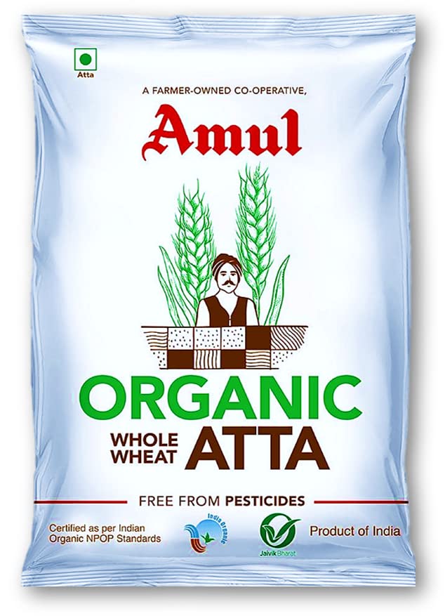 Amul Organic Whole Wheat Atta 1KG
