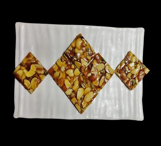 Rekhaben's Namkeen Dry Fruit Chikki | 250 gms