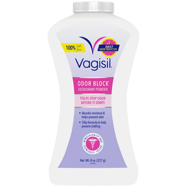 Vagisil Odor Block Feminine Deodorant Powder, 8 oz