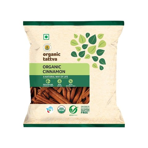 Organic Tattva Organic Cinnamon Whole (Dalchini)-50g