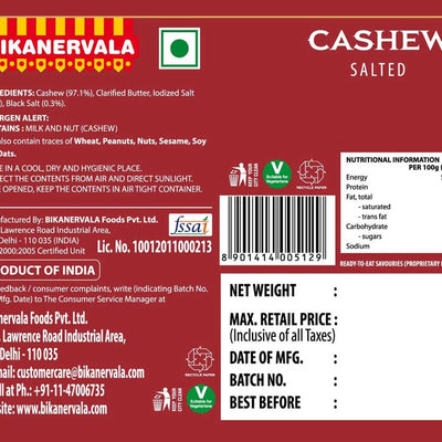 Bikano Salted Cashew Nuts