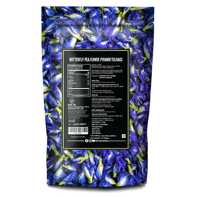 Blue Tea Butterfly Pea Herbal Tea Bags | Anti-Oxidant Rich Herbal Flower Based Caffeine Free - No Preservatives | Detox Tea Natural Premium Herbal Tea