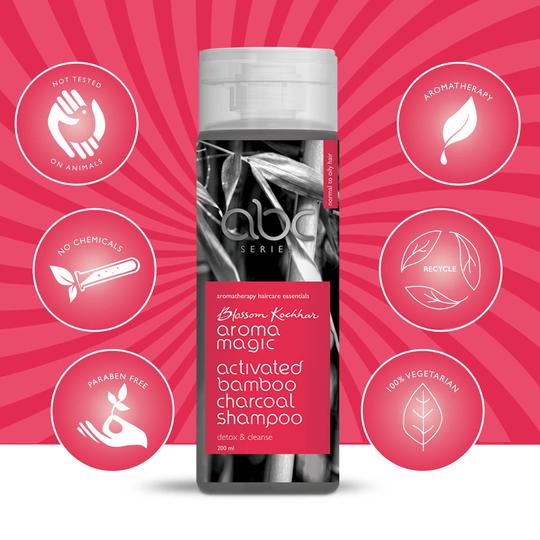 Aroma Magic Activated Bamboo Charcoal Shampoo (200 ml)