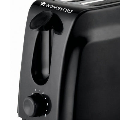 Acura Plus Pop Up Slice Toaster, 750W, 7 Browning Controls, Removable Crumb Tray, 2 Years Warranty, Black