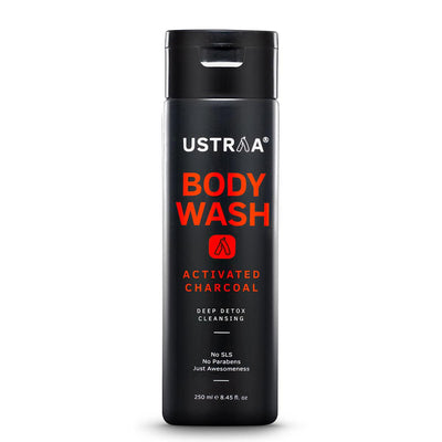 Ustraa Body Wash-Activated Charcoal - 250 ml