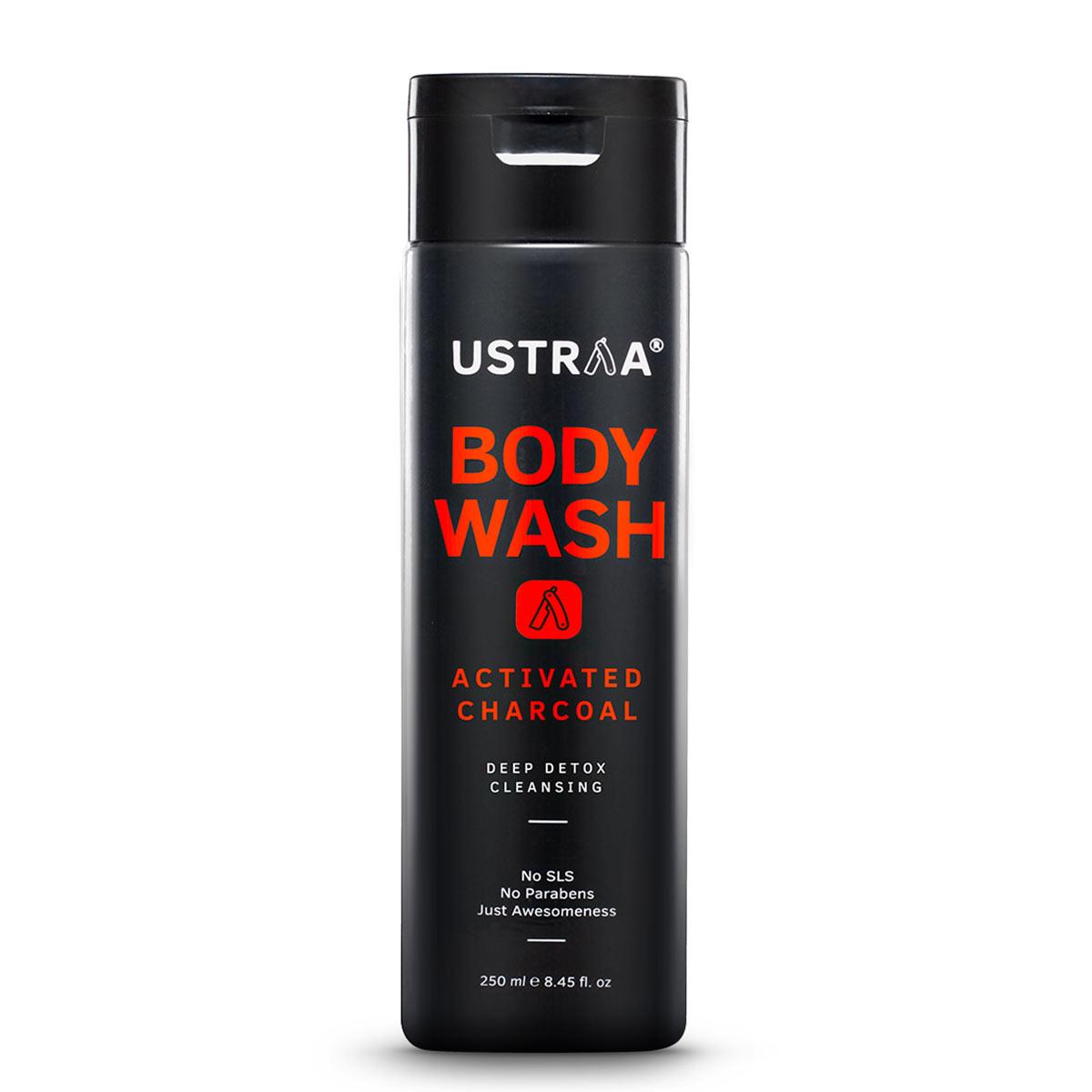 Ustraa Body Wash-Activated Charcoal - 250 ml