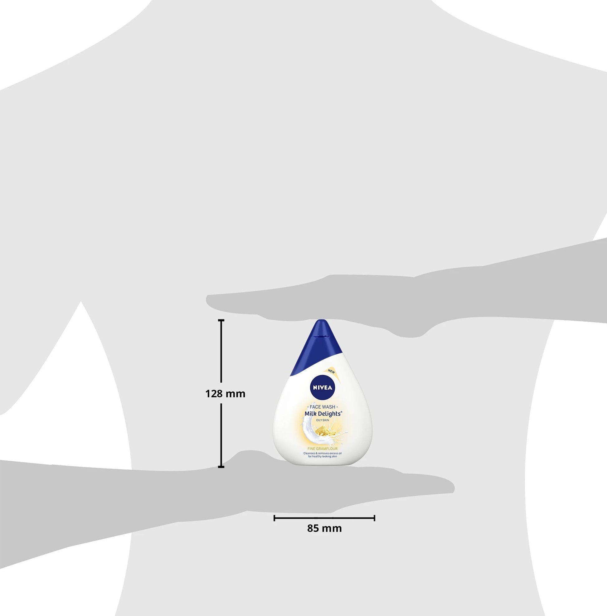Nivea Face Wash for Oily Skin, Milk Delights Besan
