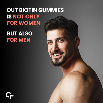 Carbamide Forte Biotin Hair Gummies for Hair Growth | Biotin Gummies for Women & Men | Hair Supplements for Women & Men | Hair Vitamins | Gummies for Hair Growth - 60 Veg Strawberry - Flavored Gummies