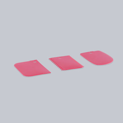 Ambrosia Cake Scrapers (3-in-1)- Pink
