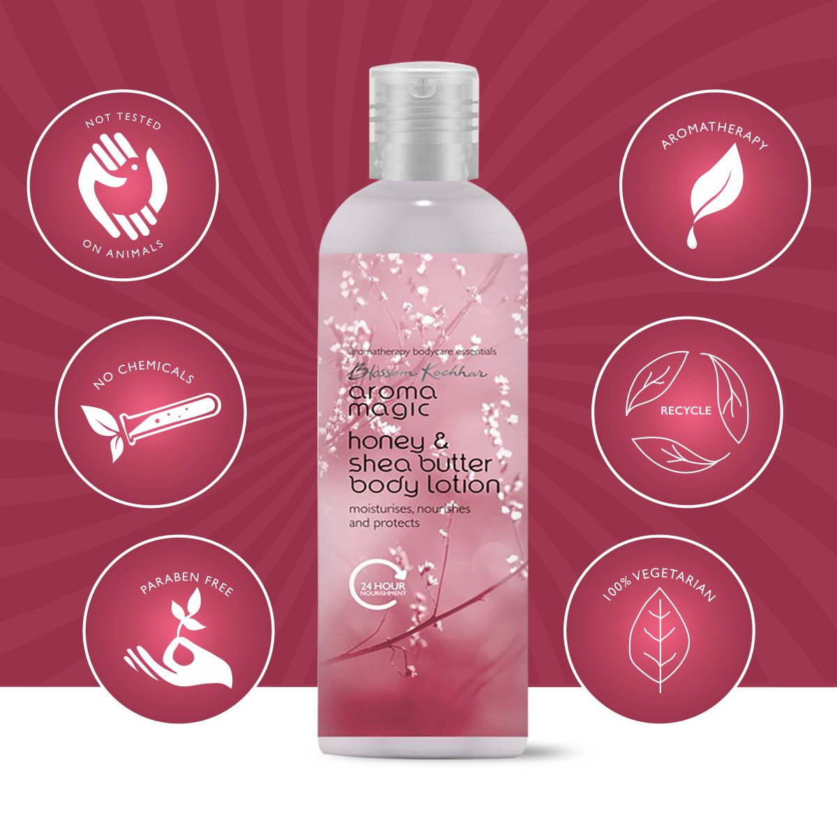 Aroma Magic Honey & Shea Butter Body Lotion (220 ml)
