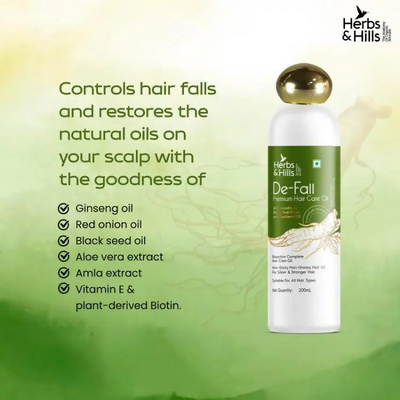 Herbs & Hills De-Fall Premium Hair Care Oil