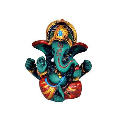 AONA Resin Lord Ganesha Ganpati Statue Idol Murti, Height : 6 cm