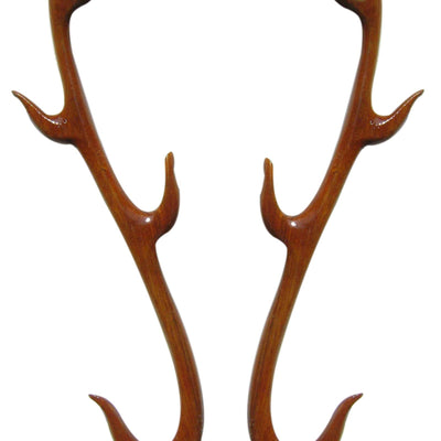 BK ART & CRAFTS Handicraft Wooden Deer Head with handicrafts Home Decor Showpiece Wall Decoration for Living Room, Bedroom and Office, Pack of 1