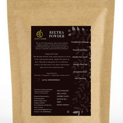 A D Food & Herbs Natural Organic Reetha Powder (1 Kg)