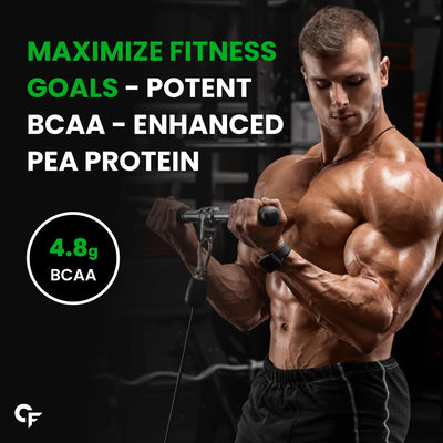 Carbamide Forte Pea Protein Isolate 30g per serving | Plant based Protein Powder Isolate with 4.8g BCAA | 100% Pure Unflavoured Plant Pea Protein Powder - 500g