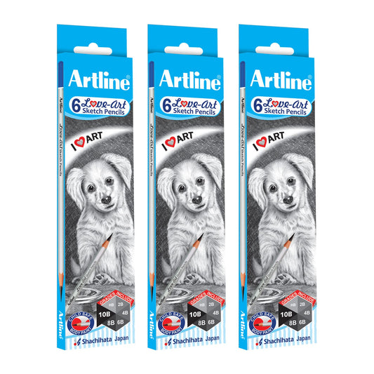 Artline Love Art Ultra Dark  Sketch Pencil Set