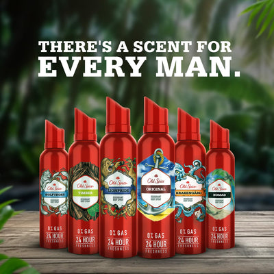 Old Spice No Gas Deodorant Body Perfume for Men Combo(Original, Lionpride & Krakengard), 140ml