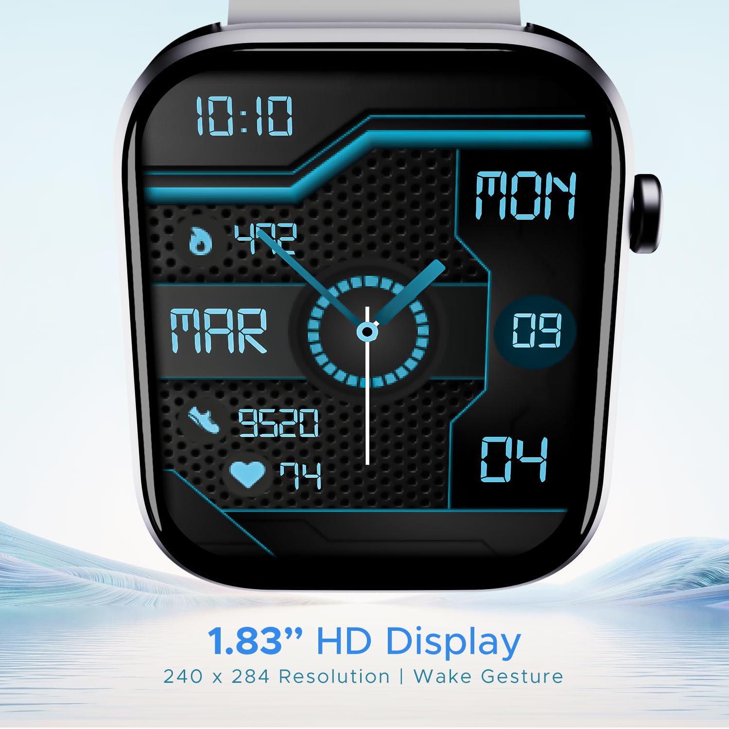 boAt Wave Call 2 Smart Watch with 1.83" HD Display, Advanced BT Calling, DIY Watch Face Studio, Coins, 700+Active Modes, Live Cricket Scores, HR&SPO2 and Sleep Monitoring(Silver Metal)