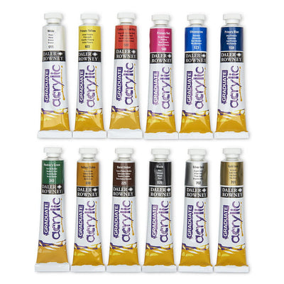 Daler Rowney Graduate Acrylic Colour Paint Tube Set