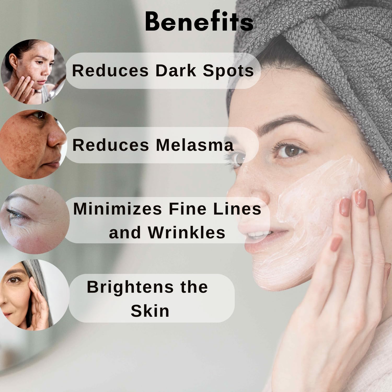 Dermistry Kojic Acid Niacinamide Pigmentation Dark Spots D De Tan Removal Skin Lightening Brightening Glowing Fairness Face Cream For Men & Women - 50ml