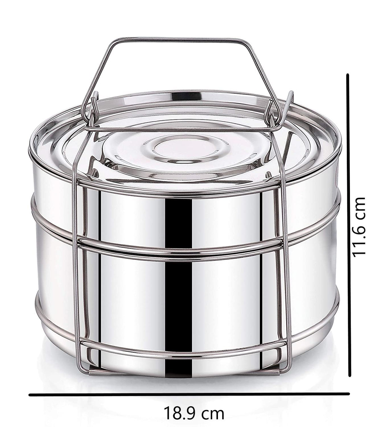 Expresso Stainless Steel Cooker Separator Set for Prestige Outer Lid Cooker (5 Ltrs)