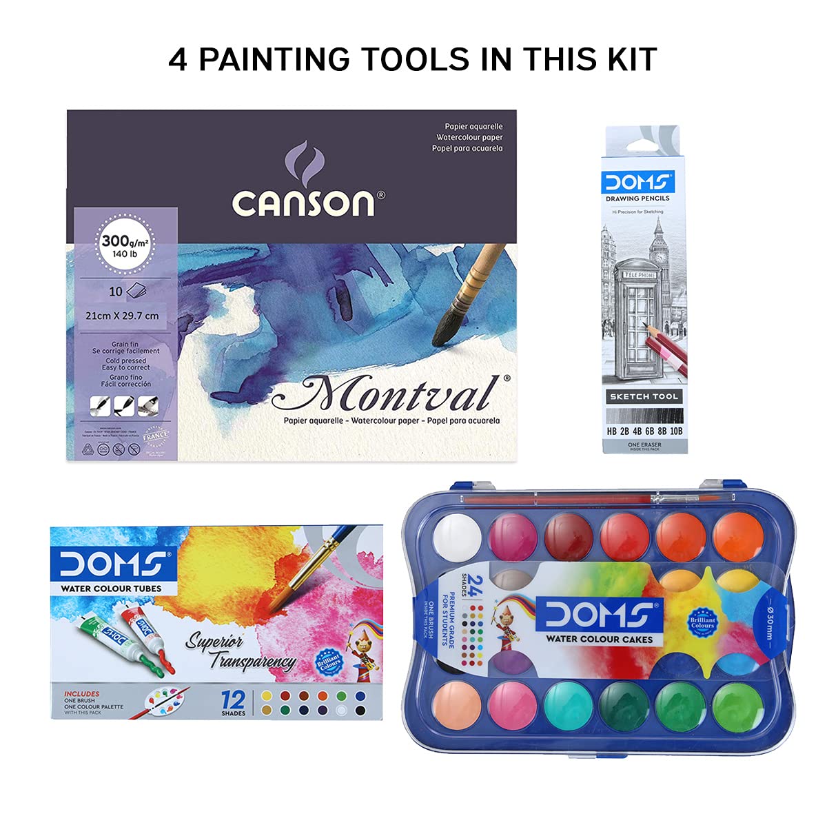 DOMS Art Inspiration Series Palette Pals Art Kit, Multicolour (Model: DM8409)