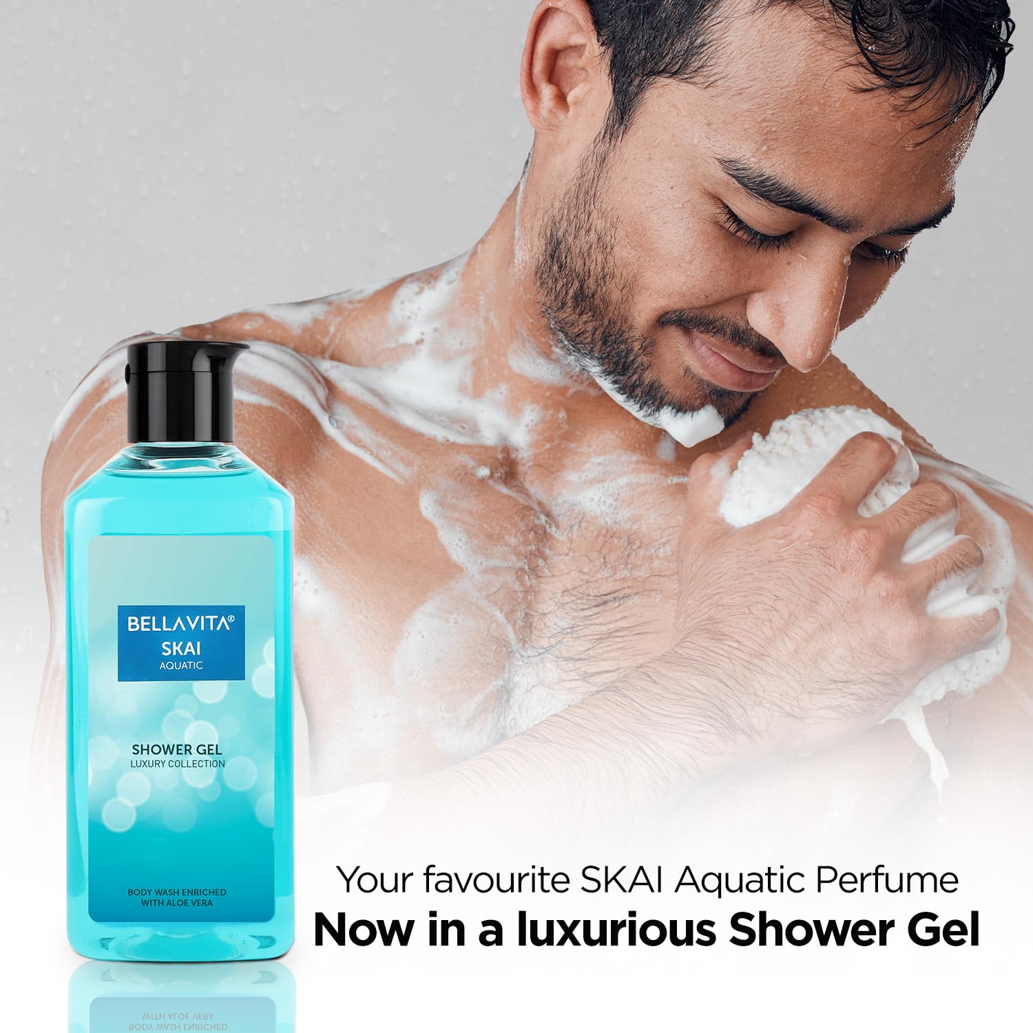 Bella Vita Luxury CEO Man & Skai Aquatic Body Wash Refreshing Shower Gel for Deep Cleansing, Hydrating & Moisturising Skin with Aloe Vera, 250 ml Each