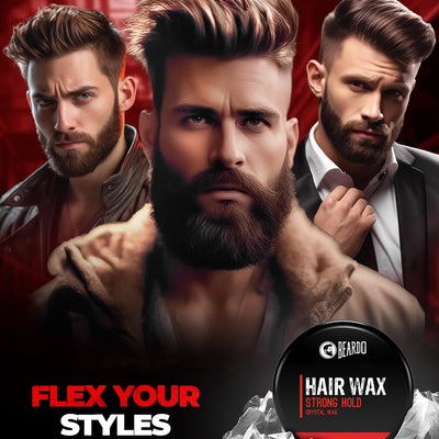 4x Beardo Stronghold Hair Wax For Men, 100 gm each - Pack of 4