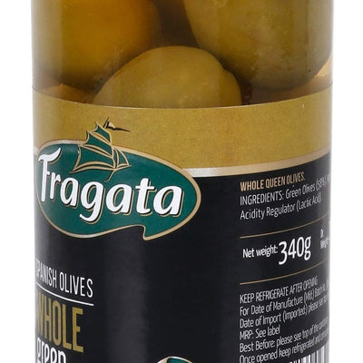 Fragata Plain Green Olives 340g- QUEEN