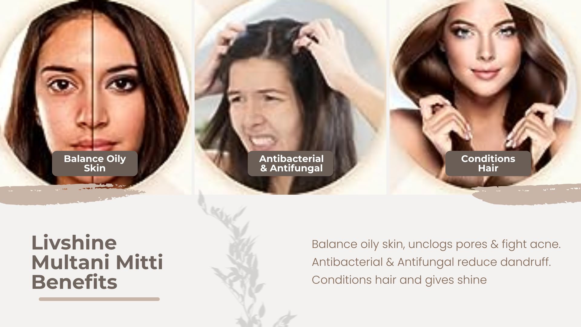 Natural Multani Mitti Stone Form, Fuller's Earth/Calcium Bentonite Clay for All Skin Type | (Multani Mitti Stone 849 Gram)