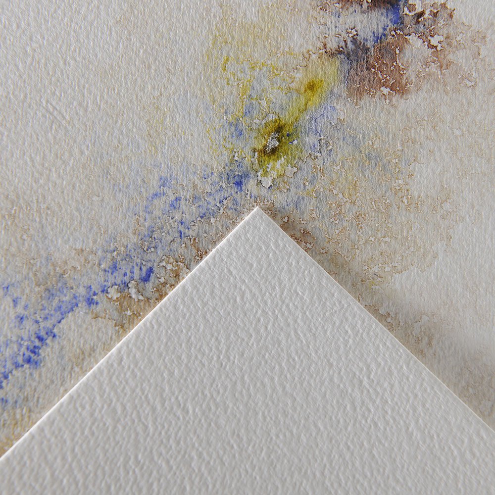 Canson Montval 40x50cm Natural White Cold Pressed 300 GSM Watercolour Paper, Glued on 4 Sides (Block of 12 Sheets)
