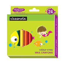 Classmate Wax Crayons (16 Shades), 1N